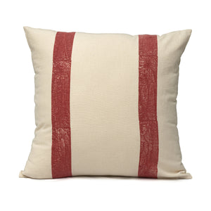 SUNSET RED STRIPES CUSHION