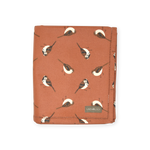Acrylic Coated Table Cloth - Sparrows - Burnt Chilli