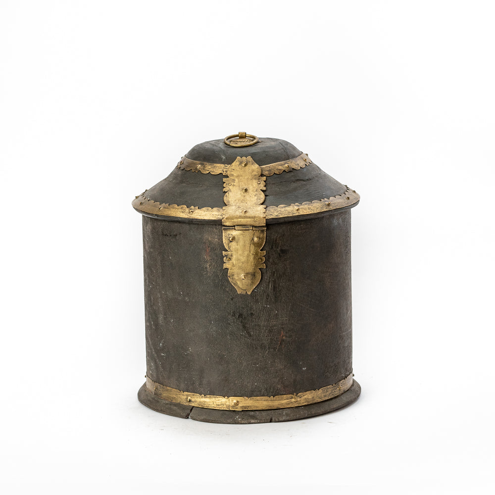 Handcrafted Wooden Grain Canister