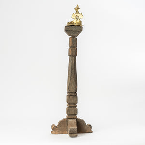 Vintage Wooden Cross Lamp Stand