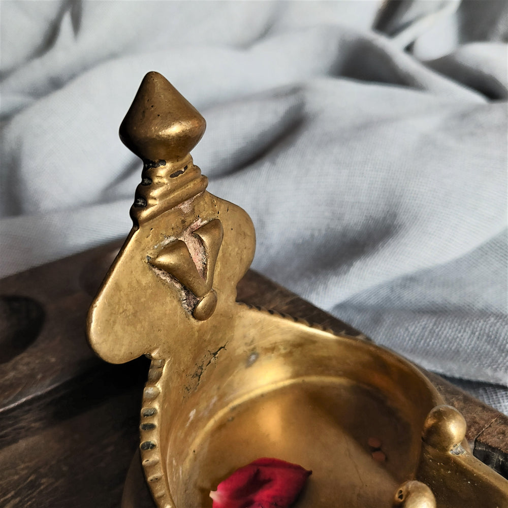 Vintage Brass Lakshmi Lamp