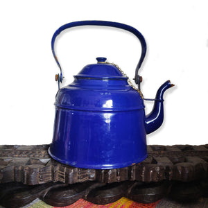 Vintage Enamel Tea Pot