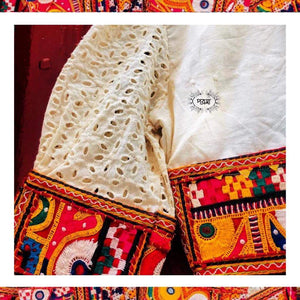 
                
                    Load image into Gallery viewer, White Kutch Blouse
                
            