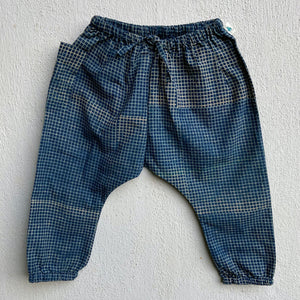 Unisex Organic Indigo Check Kurta + Matching Pants