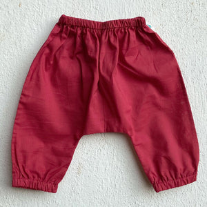 Unisex Organic Koi Red Kurta + Matching Pants