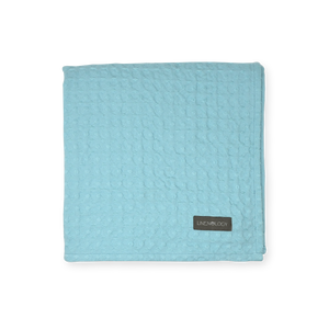 Chunky Waffle Towel - Aqua Sky