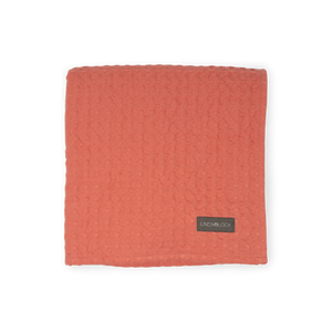 Chunky Waffle Towel - Salmon Blush