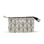Makeup Bag Big - Abstract - White