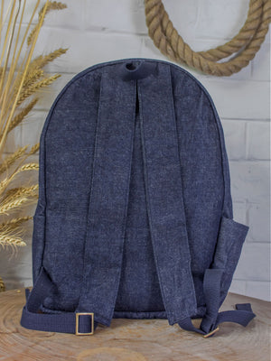 Upcycled Classic Denim & Felt Backpack