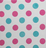 Dots - Pink and Blue on White