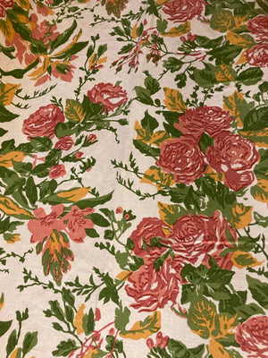 
                
                    Load image into Gallery viewer, Windsor - Rose, Deep Peach, Mustard and Green on Kora
                
            