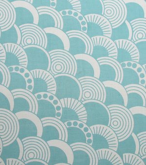 Shells - Aqua on White